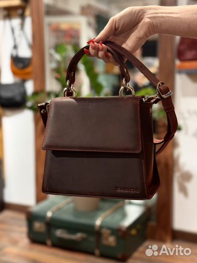 Сумка кросс боди натуральная кожа ручная работа