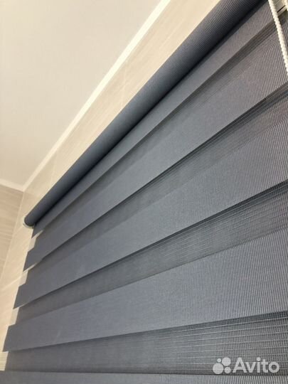 Рулонные шторы день ночь зебра