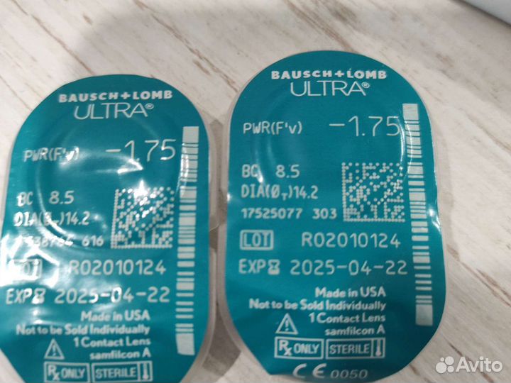 Контейнеры для контактных линз, линзы