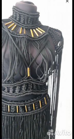 Платье из макраме