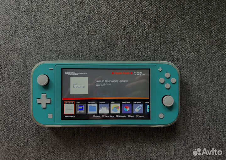 Nintendo switch lite прошитый 32gb + 128gb