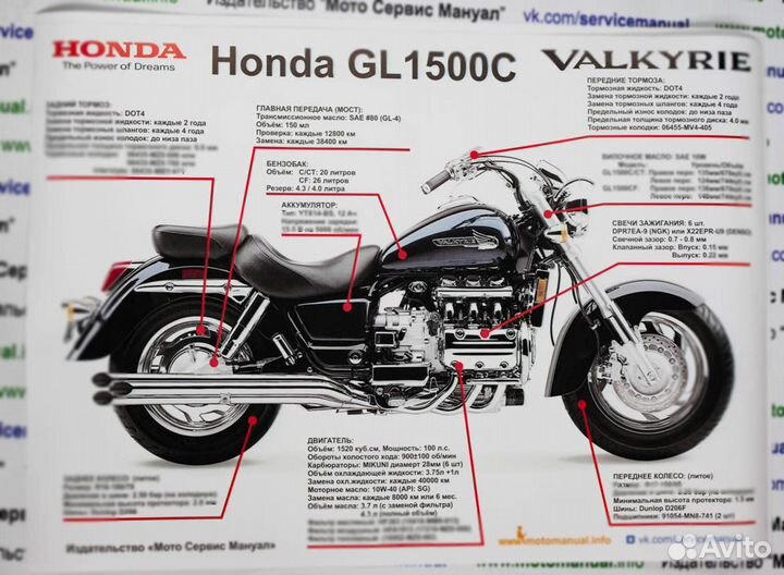 Сервис мануал на Honda GL1500C Valkyrie на русском