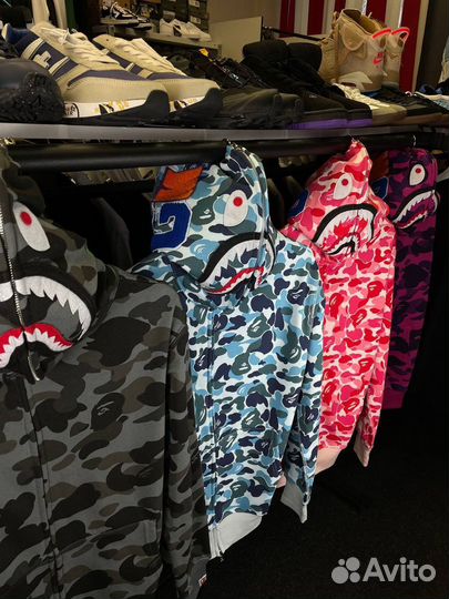 Зип худи bape shark