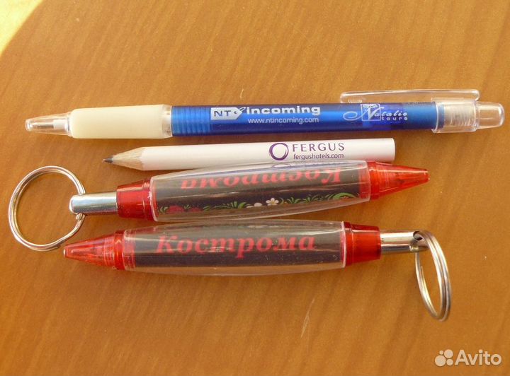 Ручки и карандаш сувенирные