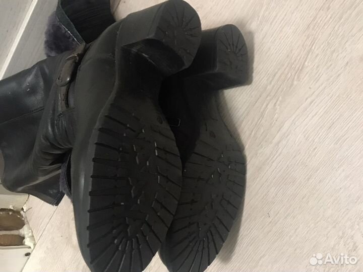 Сапоги натуральная кожа 38