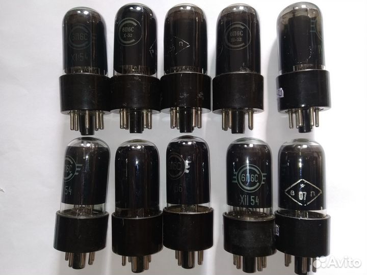 Радиолампы 6п6с Светлана 6V6 AGA Baltic, 6Ф6с 1515