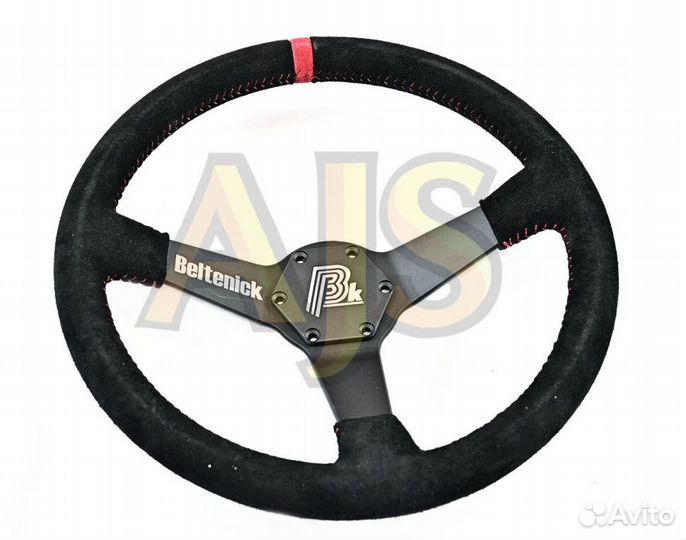 Руль спортивный Beltenick вынос замша