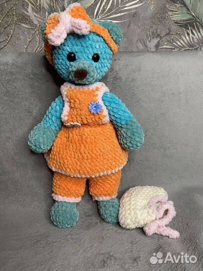 Вязанная игрушка Мишка