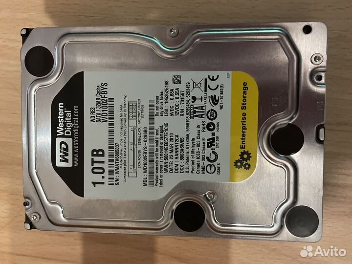 Жесткий диск HDD 1 Tb SATA 3,5