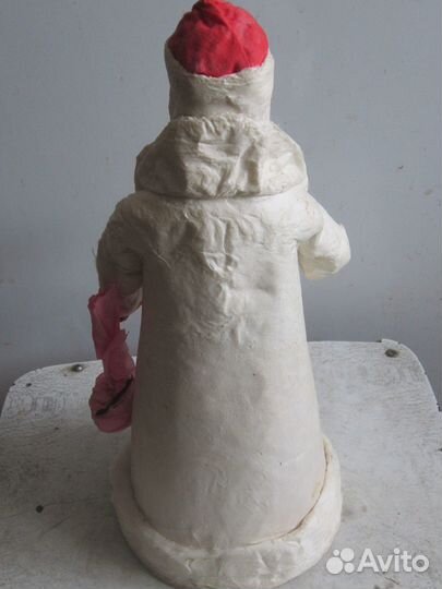 Дед Мороз ватный под ёлку-34 см. СССР. Винтаж