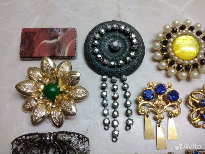 Броши, кулоны. Винтаж. времён СССР. чсср
