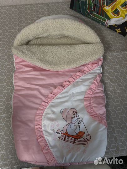 Конверт одеяло на выписку зима