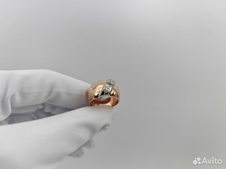 Золотое Кольцо 583 пробы с бриллиантами. Рассрочка