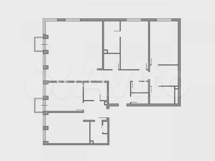 3-к. квартира, 127,6 м², 6/21 эт.