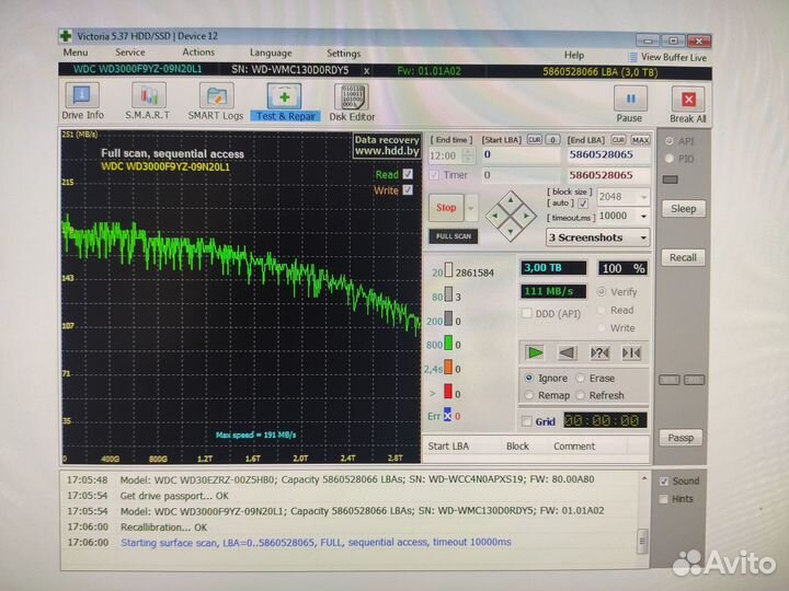 WD Enterprise 3 Tb Маленький пробег не китай