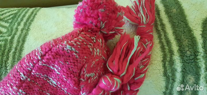 Шапка для девочки розовая Адидас