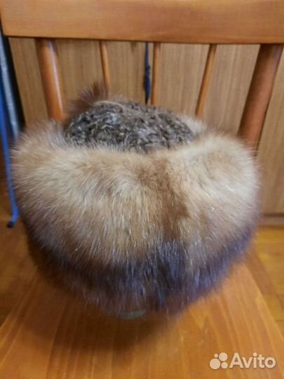 Шапка женская соболь с каракулем