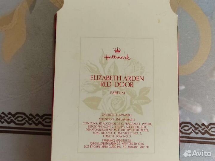 Духи винтаж Red Door Elizabeth Arden