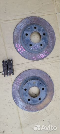 Диски тормозные задние mazda 3 bm