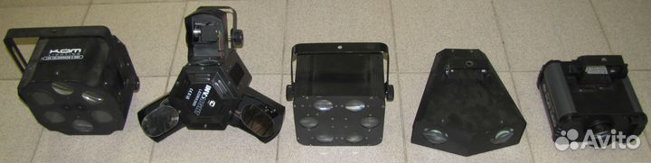 Светомузыка LED Pro 5шт RGB Линза Строб Mic DMX