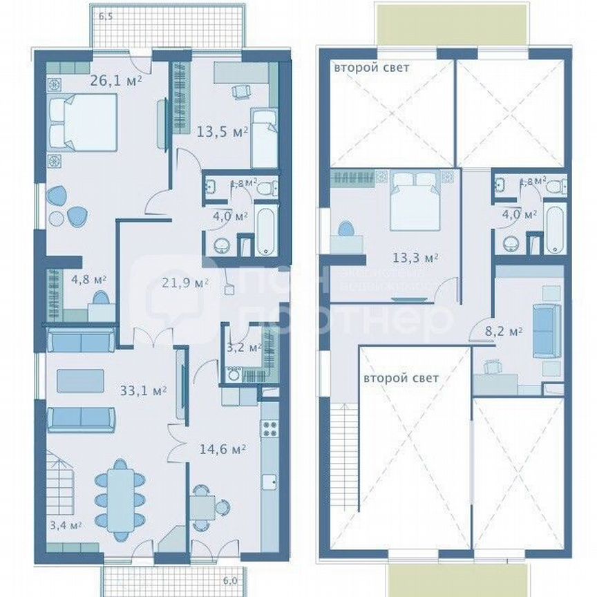 5-к. квартира, 170,9 м², 4/4 эт.