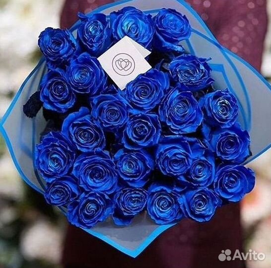 Доставка букетов и цветов. Синие розы