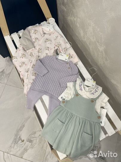 Боди слипы комплекты hm c&a 56 62 68 74 80