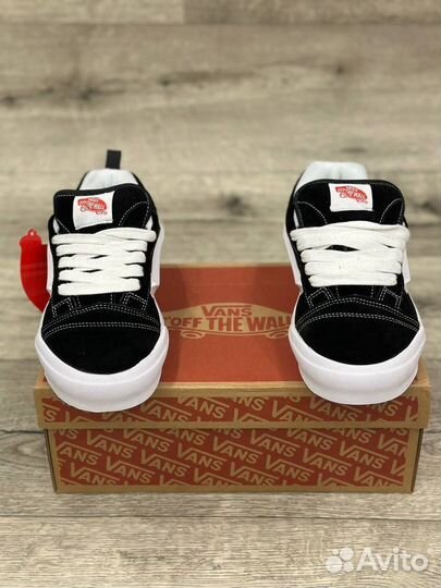 Кеды vans knu skool black white