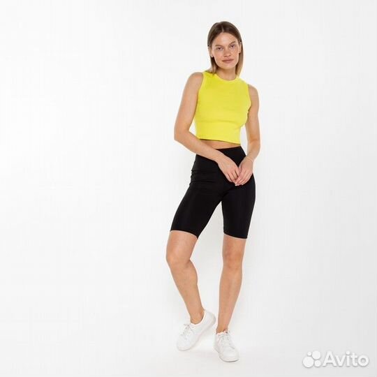 Велосипедки женские, цвет чёрный, размер 50