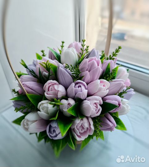 Букет из мыла ручной работы 8 марта