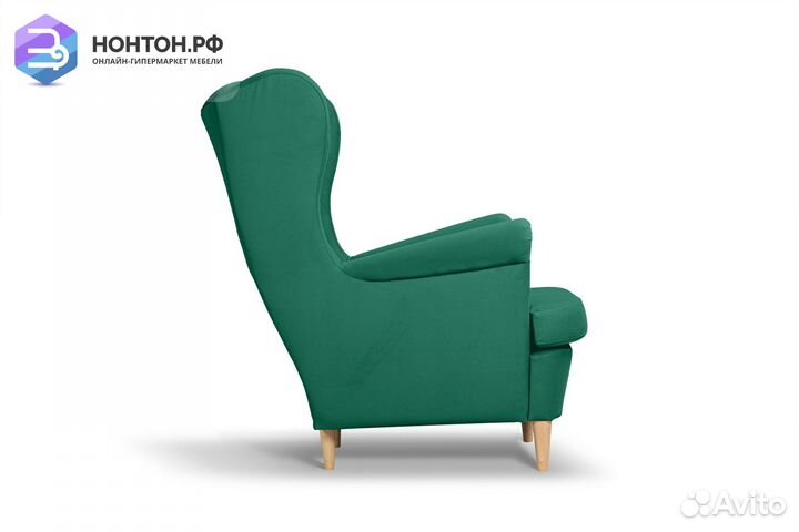 Кресло Беркана зеленое