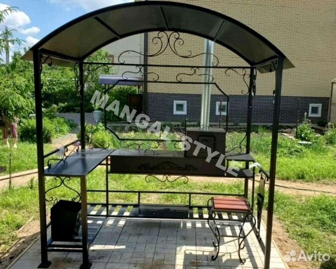 Мангал с печью