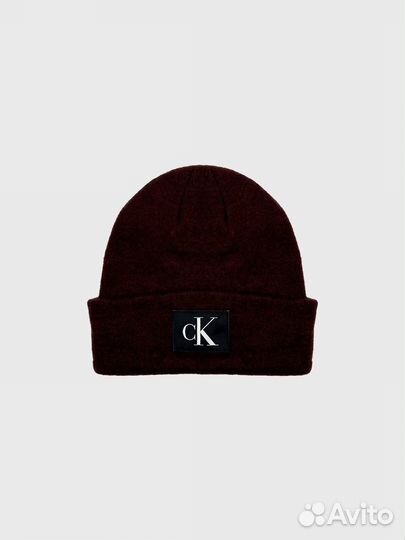 Шапка Calvin Klein Monogram Logo Tawny Port Heathe