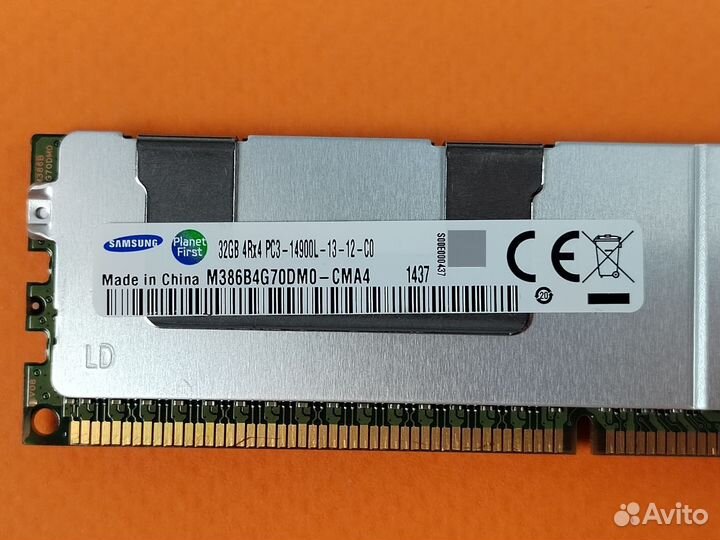 DDR3 32 GB 1866 MHz samsung ECC REG Серверная