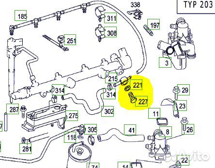 Прокладки w203 om611