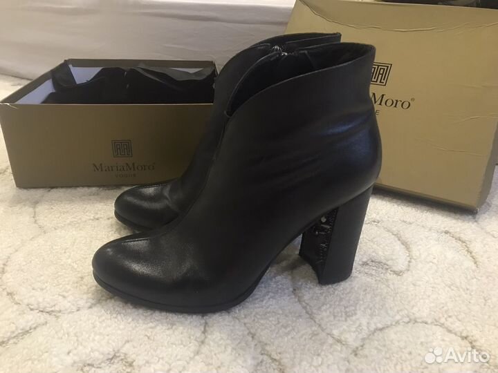 Ботильоны натуральные кожаные 39