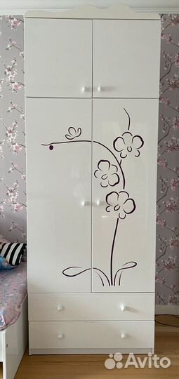 Мебель для девочки, шкаф, комод Меблик Meblik