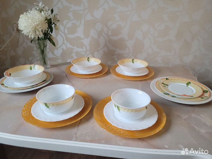 Сервиз столовый набор посуды 20 элементов