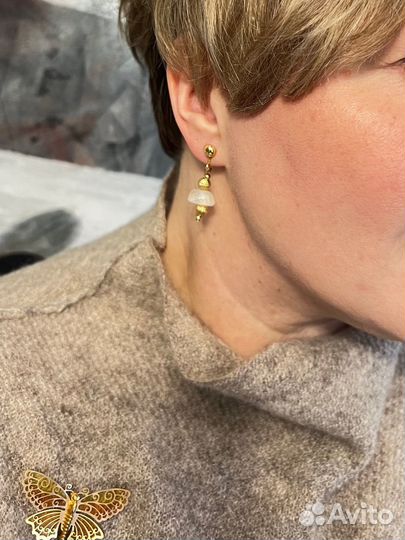 Винтажные серьги клипсы avon США