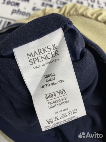 Винтжная жилетка двусторонняя marks spencer флис