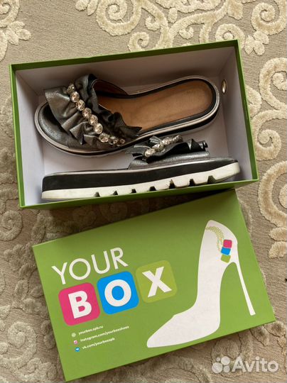 Шлепки натуральная кожа 40 your BOX