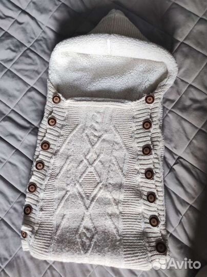 Конверт одеяло на выписку в коляску