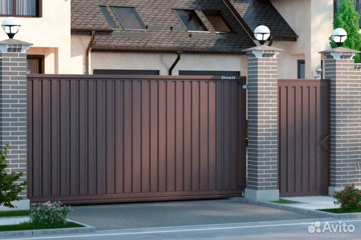 Забор из профнастила,калитки качественно