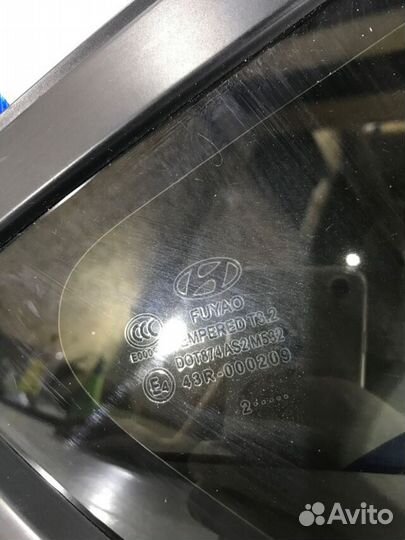 Форточка правая hyundai solaris 1 1.6 мт хетчбек