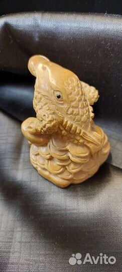 Нецке магическая трехлапая лягушка винтаж