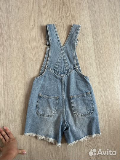 Комбинезон джинсовый для девочки летний