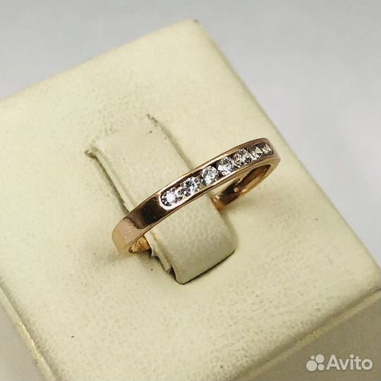 Золотое кольцо Дорожка с фианитами