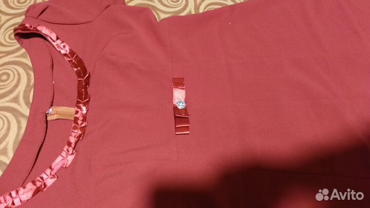 Вечернее красное Платье 50-52