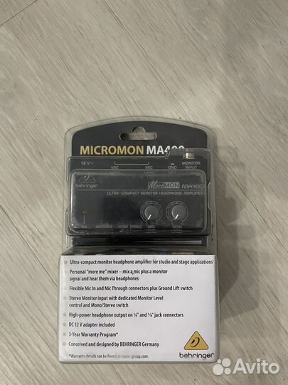 Усилитель для наушников Behringer MA400