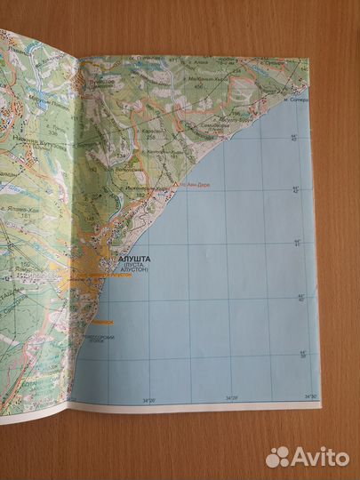 Карта Крым горный туризм 500 м
